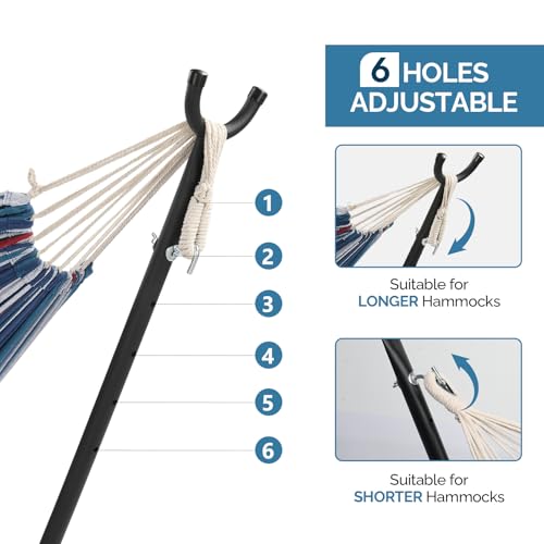 Camping Hammock with Stand, Portable Hammock with Stand, Outdoor Hammock Heavy Duty Hammock Bed 250lbs Capacity Travel Bed with Carrying Case for Backpacking, Travel, Beach, Backyard, Patio, Hiking - color: E