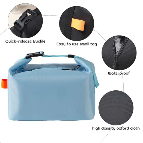 YUDANSI Fashion Lunch Bags for Men Women- Reusable Insulated Leakproof Lunch Box Tote Bag, Cool Bags for Adults,Thermal Cooler Bag for Work Picnic Travel -8L (Blue) - color: Blue