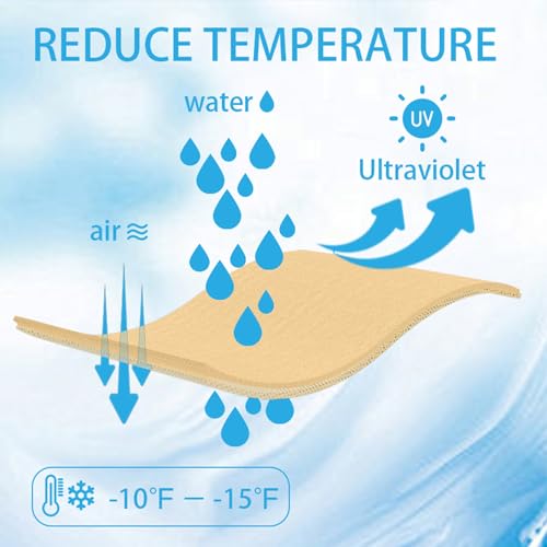 Patio Paradise 8' x 8' Sun Shade Sail Rectangle Canopy Patio Cover Sunlight Block Awning Heavy Duty Commercial Grade for Backyard Lawn Garden Outdoor Activities, Beige