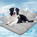 Magik & Kover Summer Dog Cooling Mat, 2 Pack 30" x 19" Indoor Outdoor Cooling Mat for Dogs Medium, Machine Washable Thickened Non-Slip Cool Pad for Dogs Cats, Grey - size: 30 x 19 Inch