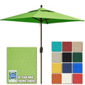 EliteShade USA 10-Year-Non-Fading 6x6Ft Square Market Patio Umbrella, UPF 50+ UV Protection Performance Sun Umbrella, Heavy Duty Commercial Grade Outdoor Table Umbrella with Crank, Windproof Vented Top for Garden, Pool, Deck and Outdoor Playsets, Macaw Gr