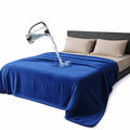 Waterproof Throw Blanket – Leakproof, Spill-Proof Flannel Blanket for Bed, Couch, Kids & Pets Protection, Reversible Water-Proof Design (Navy Blue & Abyss Green, 40x60) - color: Navy Blue & Abyss Green, size: Throw