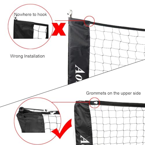 Aoneky Mini Portable Tennis Net for Driveway - Kids Soccer Tennis Net - Pickleball Net - size: 6.8 Feet