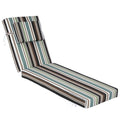 Chaise Lounge Cushions Outdoor 72x21x4 Inch, Patio Lounger Chair Cushion with Removable Cover, Fade Resistant Replacement Pad for Outdoor Furniture (Coffee and Green Stripes, 72x21x4 inch) - color: Coffee and Green Stripes