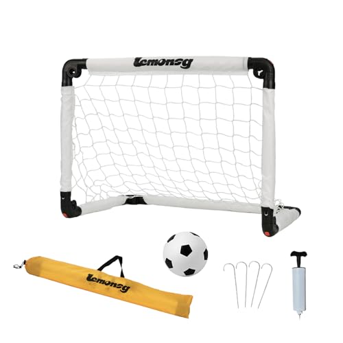Small Soccer Goals for Kids, Foldable Mini Soccer Goal Set with Portable Soccer Net for Kids, Kid Soccer Goal for Indoor Outdoor Backyard Play, Soccer Toy Gift for Children - size: Elite White: 23.62×17.71×17.71 inch in goal+ball