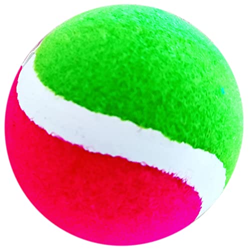 AppleRound Toss and Catch Velcro Ball Set (Hook and Loop), Kids Outdoor Games, Beach Toys, Backyard Sports, Paddle Ball Games (Pack of 2 Paddles and 2 Balls) - color: Red Green Dual-color, size: 2 Paddles & 2 Balls