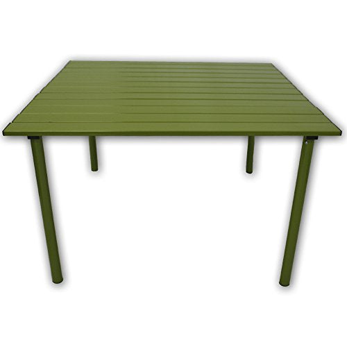 A2716G Low Aluminum Portable Table with Carrying Bag, Green - color: Green