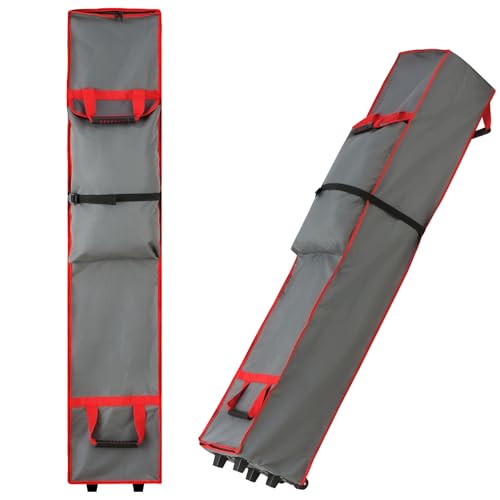 10x10 Pop Up Canopy Tent Storage Bag with Wheels & Handles, Fits Folded Size 10x10x62in, Heavy Duty Replacement Bag for Canopy & Gazebo