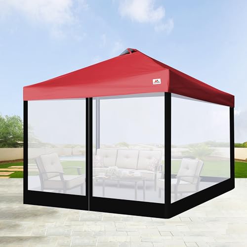 SCOCANOPY Replacement Mesh sidewall for Most 12x12 Canopy Or Gazebo,(Black) - color: Black, size: 12X12