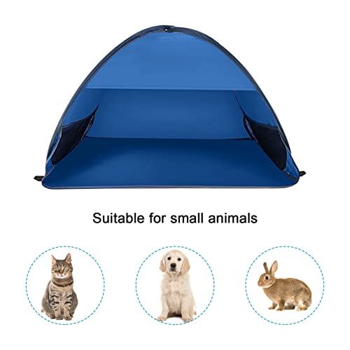 Pop Up Beach Sun Tent, 1 Pack Foldable Anti-UV Mini Automatic Pop Up Tent with 4 Water Storage Bag Instant Sun Protection Canopy with Fixed Nails for Outdoors Camping Picnic Beach - color: Upgraded with nails, size: Large