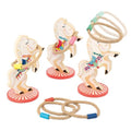 Janod - Applepop Horse Ring Toss Wooden Carnival Game - Family Game Night - Family Fun Game - Develops Coordination Skills, High Safety Standards - French Design Quality, Durable Wooden Construction - style: Horse Ring Toss Game