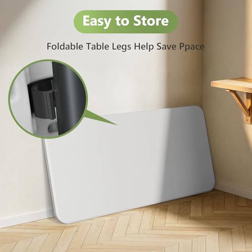 4ft Folding Table 2 Pack, Heavy Duty Plastic Card Table with Foldable Steel Legs, Metal Frame Support up to 400 lb, Portable for Indoor, Outdoor, Picnic, Camping, Dining, Party, White - color: White, size: 4FT-2pack
