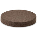 Tromlycs 14 Inch Round Bar Stool Cushion Non-Slip Foam Seat Pad Removable Cover for Circle Chairs (14x14 Inches, Brown) - color: Brown, size: 14 inch
