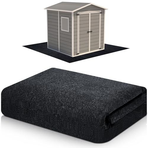 Haull Shed Floor Mat 10 x 10 ft Outdoor Waterproof Nonslip Durable Storage Sheds Protector Rug for Carport Patio Garage Garden Spring Summer Outdoor, Storage Shed Not Included - size: 16.5"L x 16.5"W x 5.9"Th
