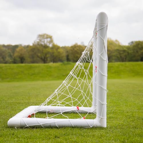 QUICKPLAY Q-Fold Soccer Goal | 30-Second Folding Design for Easy Setup | Portable & Weatherproof uPVC Soccer Goal for Backyard | Durable Post for Adults & Kids - style: 3 x 2'