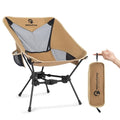 MellowCamp Camping Chair, Ultralight Folding Backpacking Hiking Chair, Compact Portable for Hiking, Camping, Backpacking, Beach, Roadtrip (Dune Brown) - color: Dune Brown