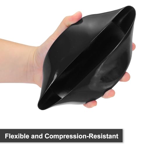 uxcell 150mm (6") ID Rubber End Caps, Round Vinyl Plug Insert Plastic End Caps for Tubing, Fence, Pipe Post, Furniture, Railing, Black, 80mm Height - color: Black, size: 150mm(6") x 80mm H