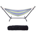 Camping Hammock with Stand, Portable Hammock with Stand, Outdoor Hammock Heavy Duty Hammock Bed 250lbs Capacity Travel Bed with Carrying Case for Backpacking, Travel, Beach, Backyard, Patio, Hiking - color: A
