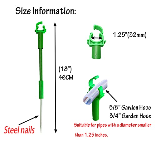 6PC 1'' Hose Guides for Garden Decorative，Water Hose Hoder to Keep Hose Off Grass，Outdoor Post Garden Hose Support Water Sprinkler Hose Stand Butler Gardening Supplies for Garden Lawn Yard (Set D) - style: Set D