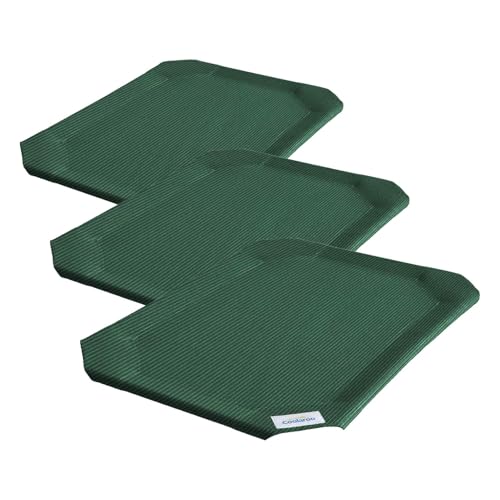 Coolaroo Original Pet Bed Replacement Cover - Brunswick Green - Large (43.5" x 31.5") (Pack of 3) - color: Brunswick Green, size: Large (Pack of 3), style: Large