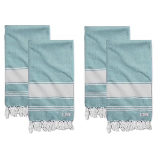 Cotton Turkish Beach Towel with Towels Oversized 36"x72" Pool Absorbent Extra Large Quick Dry Sand Travel Towel (Green, 4 Pack) - color: Green, size: 4 Pack