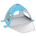 TOBTOS UPF 50+ Pop Up Beach Tent, Easy Set Up Beach Umbrella, Sun Shelter for 2-3 People UV Protection Portable Sunshade, Baby Canopy Cabana, Lightweight with Carry Bag - style: Blue for 2-3 Person