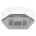 Marsui Dog Playpen Bottom Pad Fits for 36inch W and 24inch H 6 Panels Exercise Pet Dog Mat Puppy Crate Pad Reusable Washable Pet Training Pee Mat Hoop and Loop Design, Playpen Not Included (Gray) - color: Gray