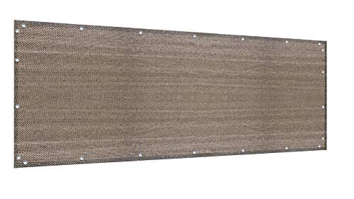 Alion Home Elegant Privacy Screen for Backyard Fence, Pool, Deck, Patio, Balcony, Outdoor Paneling and Outdoor Screening- Include Zip Ties (3 x 13 FT, Walnut) - color: Walnut, size: 3 x 13 FT