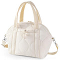 WONDAY Insulated Lunch Bags for Women, 12L Puffy Lunch Tote with Shoulder Strap, Waterproof, Leakproof, Reusable, Keeps Food Fresh, Perfect for Work, Travel, Picnic - color: Cream