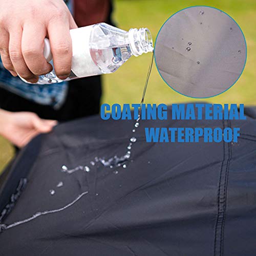 Portable Large Pop Up Pet Cat Tents Enclosures for Outside Patio - color: Black-With Rain Fly