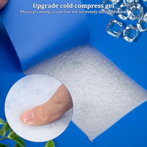 Cooling Gel Pad 2PCS Gel Cooling Mat for Bed Pet 11.81x15.75 Inch Multipurpose Instant Cooling Gel Pad Waterproof Cool Pillow Pads Washable Foldable for Summer