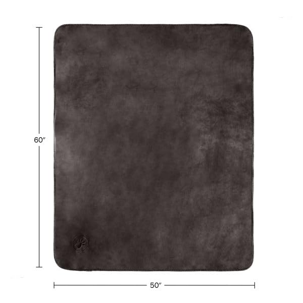 Waterproof Pet Blanket Collection– Reversible Throw Protects Couch, Car, Bed from Spills, Stains, or Fur – Dog and Cat Blankets by PETMAKER Dark Gray Large - color: Dark Gray, size: Small