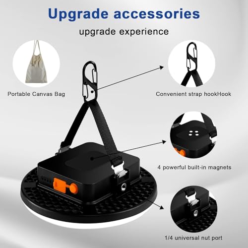 10000mAh 4000LM Flashlight Portable LED Camping Lantern Rechargeable Light 30W with Digital Power Display and Magnet , IPX5 Waterproof Tent Lights Power Failure Emergency Light - size: 30W Pro