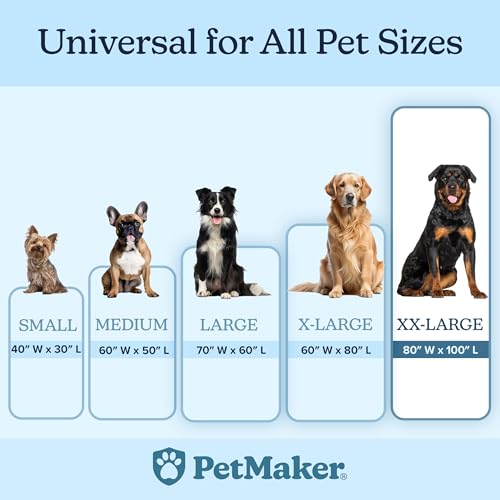 PETMAKER Dog Blanket - 80x100in Reversible Sherpa Blanket - Throw Blankets for Bed, Couch, Crate, or Car - Machine Washable Puppy Essentials (Tan) - color: Tan, size: X-Large