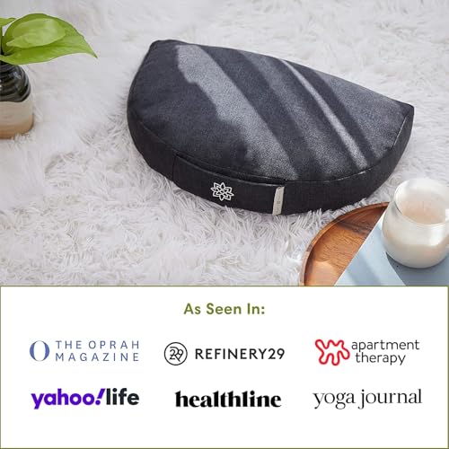 Mindful Modern Travel Meditation Cushion | Outdoor Floor Cushions for Adults | Stylish Outdoor Decor | Portable Mindfulness Pillow | Accessories for Women | Washable Cover