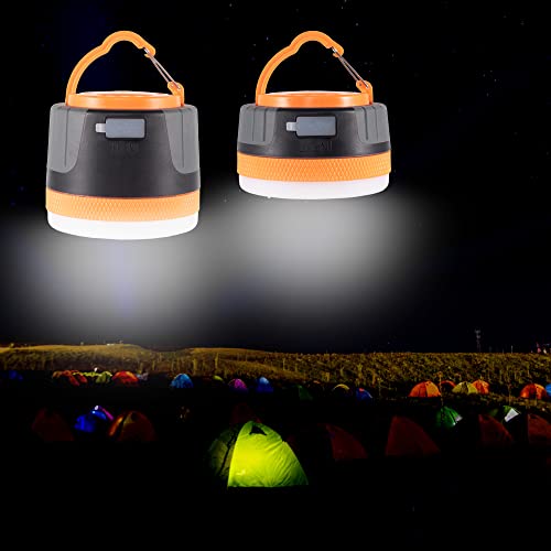 LIT-PaTH LED Camping Light, Rechargeable Lantern with Magnet Base, 4400 mAh, Survival Kit for Emergency, Hurricane, Outage, Large Orange, 1 Pack - size: 1-Pack, style: Large Orange