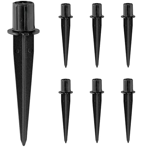 Metal Stakes Solar Lights Replacement Spike - Outdoor Ground Stake for Backyard Garden Lights Landscape Yard Pathway Patio Lamps 6 Pack - Fits 3/4" Poles (0.78" Actual), 5-3/8" Long - color: Metal-6 Pack