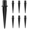 Metal Stakes Solar Lights Replacement Spike - Outdoor Ground Stake for Backyard Garden Lights Landscape Yard Pathway Patio Lamps 6 Pack - Fits 3/4" Poles (0.78" Actual), 5-3/8" Long - color: Metal-6 Pack