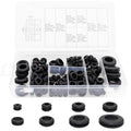 EASYEAH 180 Pcs Rubber Grommet Assortment Kit for Wiring Assorted 8 Sizes 7/8 5/8 1/4 7/16 3/8 5/16 1/2 1 Inch Round Hole, O Ring Eyelet Cable Hole Plug Set, Firewall Automotive Electrical Wire Gasket - style: 8 Sizes, 180pcs, Hole