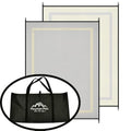 Mountain Mat 5"x7" Solid Gray RV Patio Mat – Extra Thick 5mm Recycled Poly Rug – Heavy-Duty, Waterproof, Reversible – Premium Outdoor Mat for Camping, Beach, Deck (Gray with Carry Bag, 5'x7') - color: Gray [5x7], style: 5' x 7'