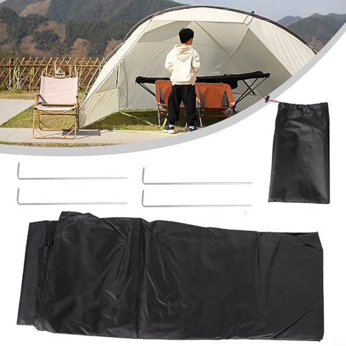 Camping Tent Footprint Ground Sheet 210D Oxford Cloth Waterproof 4000Mm Bathtub Floor Tarp Lightweight Portable For Outdoor Hiking Picnic Beach With Carry Bag And Pegs 200X80cm(200x120cm) - color: 200x120cm