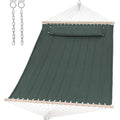 SUNCREAT Hammocks Replacement Hammock for Stand, 475 lbs Capacity, Two Person Backyard Hammock for Outside, Green Gray - color: Green Gray