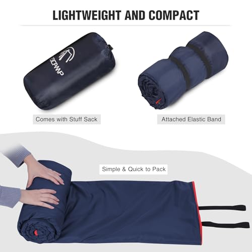 REDCAMP Large Waterproof Stadium Blanket for Cold Weather, 79”x 79” Soft Warm Fleece Windproof Camping Blanket for Camping, Hiking, Traveling, Sporting Events (Dark Blue) - color: Dark Blue 79"x79"