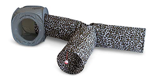 Feline Ruff Home Sweet Home Pop Up Cat Cube. A Collapsible Indoor Cat House. Covered Pet Bed Hideaway Cave for Dogs and Other Pets Too. (Pop Up Cube- Gray)