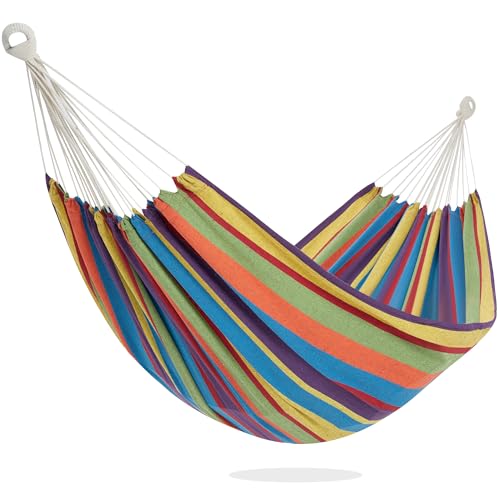 PNAEUT Double Hammocks for Outside, Replacement Outdoor Tree Hammock for Indoor Patio Porch Garden (Tropical, Medium) - color: Tropical, size: Medium