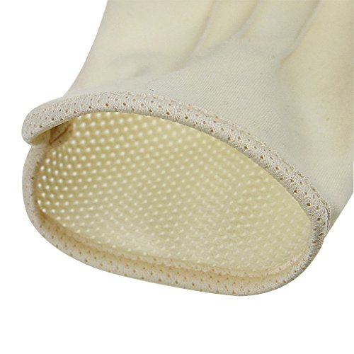 Lightweight Summer Fingerless Gloves Men Women UV Sun Protection Driving Cotton Gloves Nonslip Touchscreen Mittens - color: Beige