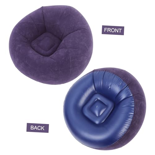 Inflatable Lazy Sofa Chair Portable Bean Bag Couch for Camping Living Room and Outdoor Use Effortless Setup with Quick Inflation Comfortable Material Includes Pump