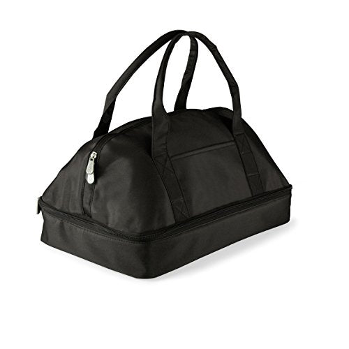 PICNIC TIME Potluck Insulated Casserole Carrier, Thermal Food Carrier, Portable Food Warmer, Insulated Container for up to 300 Degrees with Framed Window and Comfort handles (Black) - color: Black