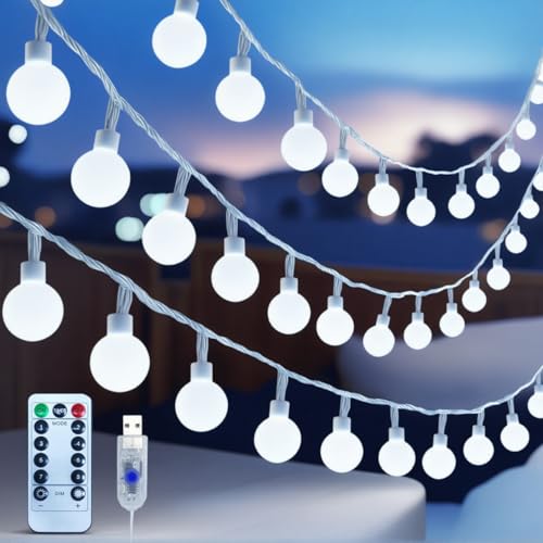 Led String Lights for Bedroom, Fairy Lights Plug in with Remote 38ft 100Led 8 Modes Timer Dimmable USB Christmas Lights for Indoor Bedroom Classroom Dorm Garden Party Wedding Xmas Decor, White - color: 100LED-Cool White