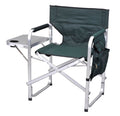 Stylish Camping Full Back Folding Director's Chair - color: Green